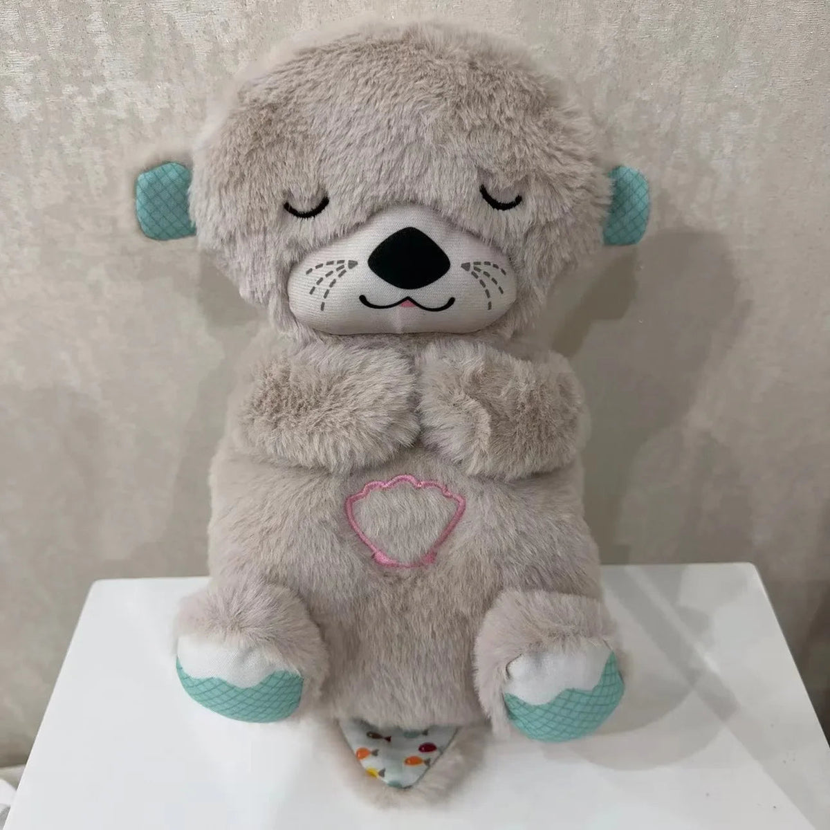 Soothing Teddy Bear with Breathing Motion and Sound Machine, Soft Glow Lighting