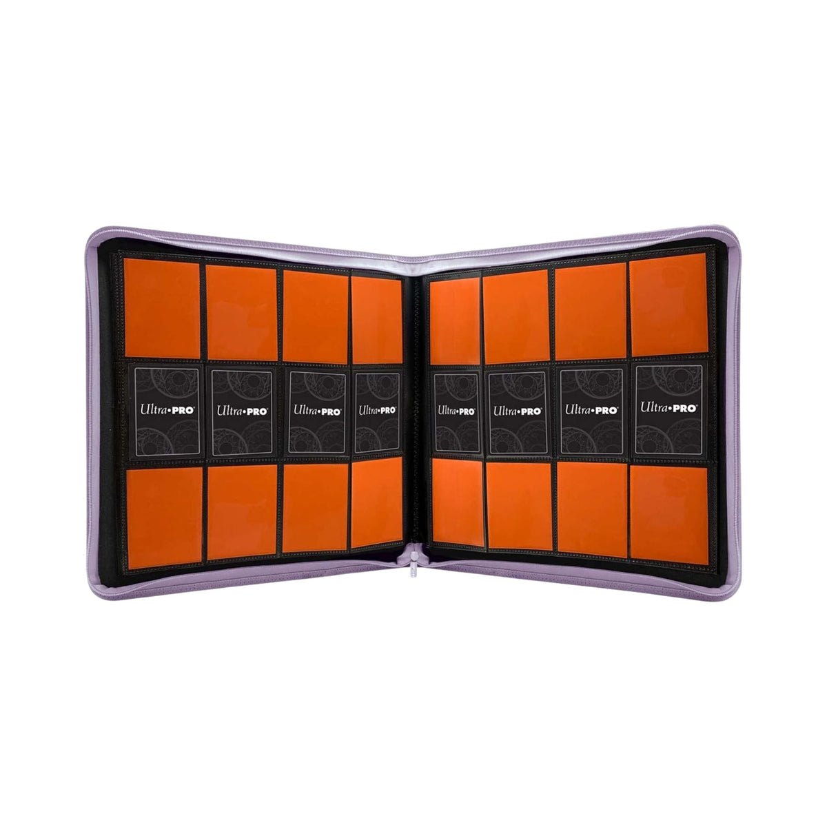 Ultra PRO 12-Pocket Zippered PRO Binder – Purple | Trading Card Collector’s Album | Holds Up to 480 Standard Cards | Side-Loading, Acid-Free, Non-PVC Pages