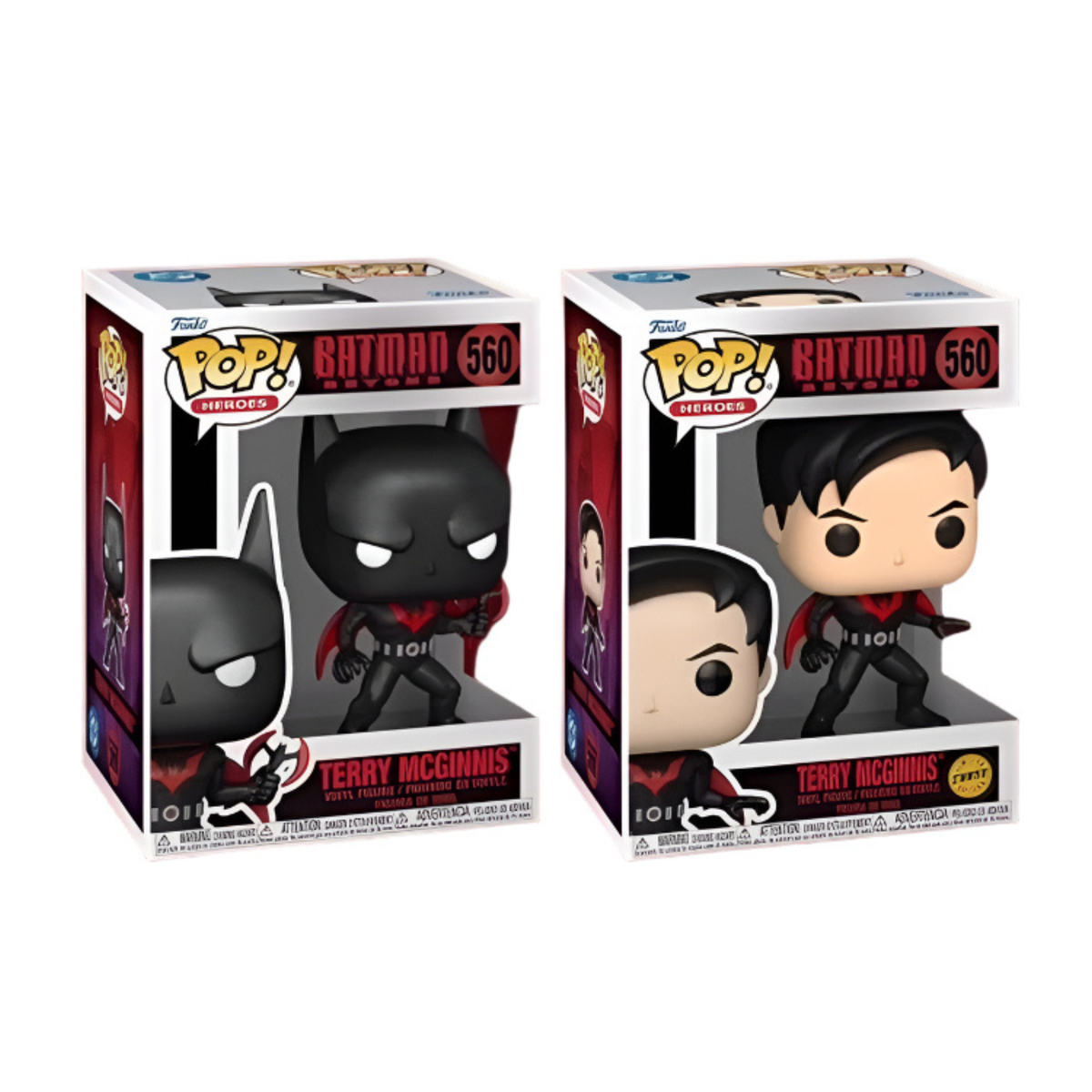 Terry McGinnis #560 Funko Pop! Heroes Batman Beyond - Set of 2 (Chase and Common) Collectible Vinyl Figures