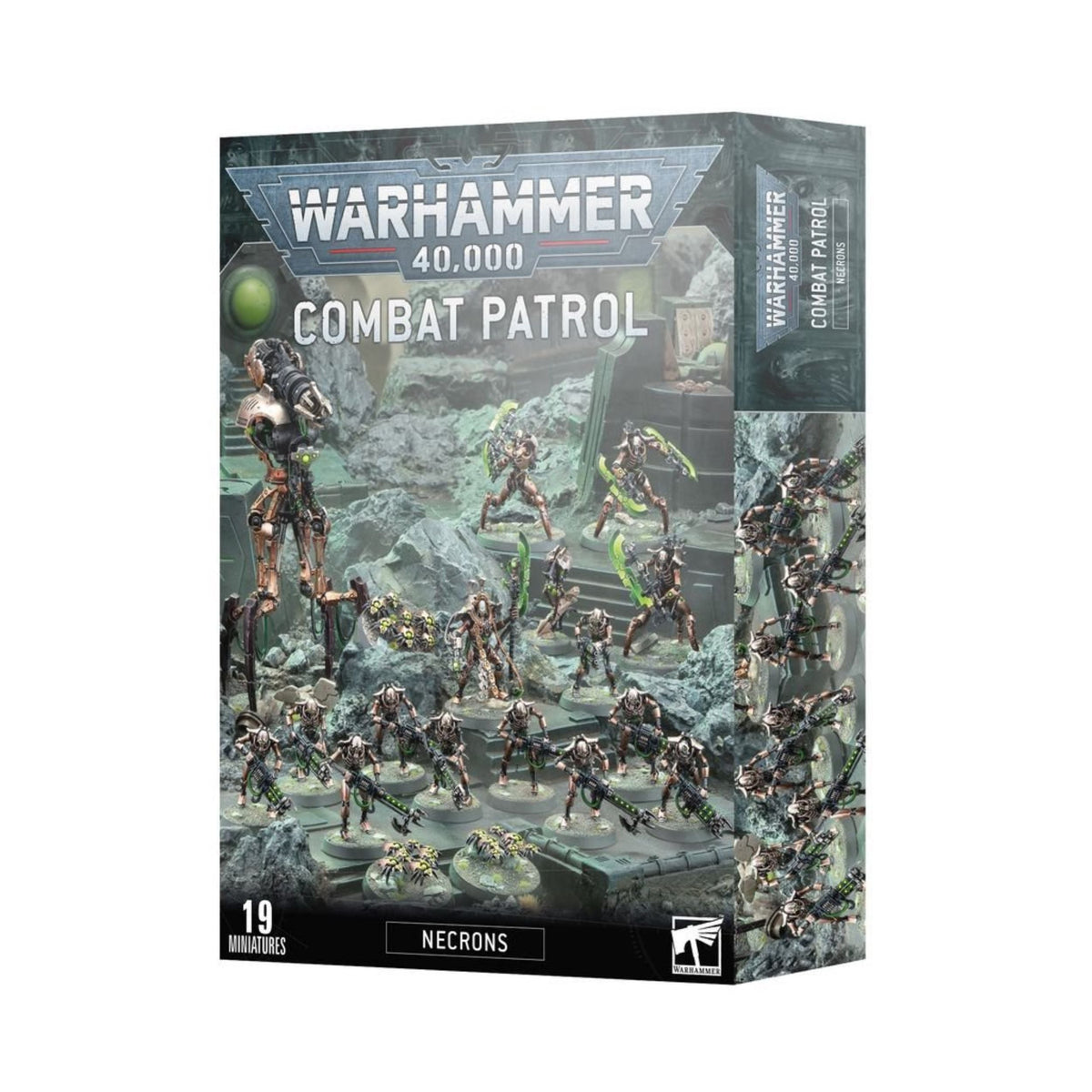 Warhammer 40K Combat Patrol Necrons Army Box Set – Games Workshop Warhammer 40,000 Miniatures Kit Featuring Necron Warriors, Canoptek Constructs & Destroyer Cult Units