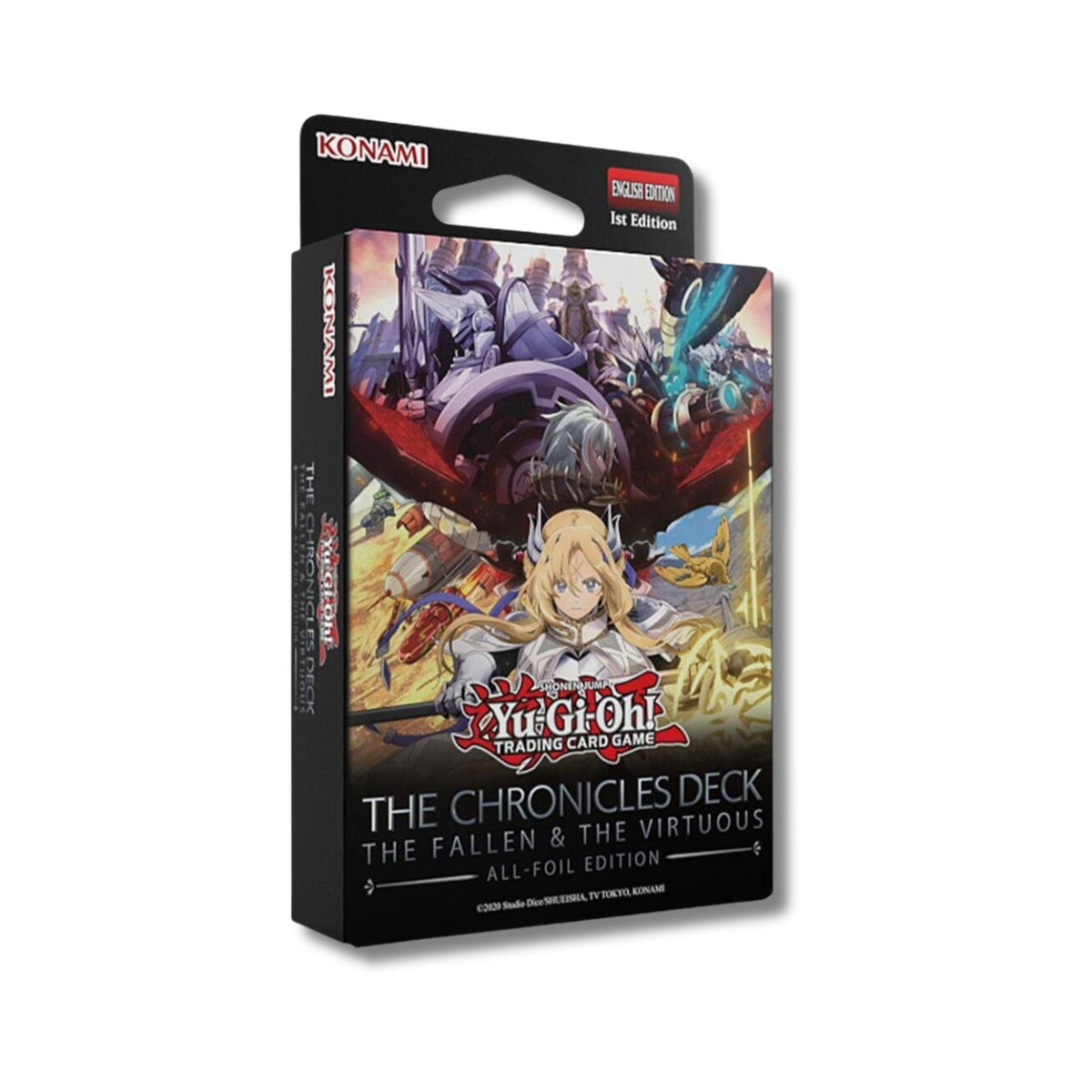 Yu-Gi-Oh TCG The Chronicles Deck: The Fallen & The Virtuous All-Foil Edition – Collectible Card Game Deck, Anime Cards, Trading Cards, Card Display for Duelists