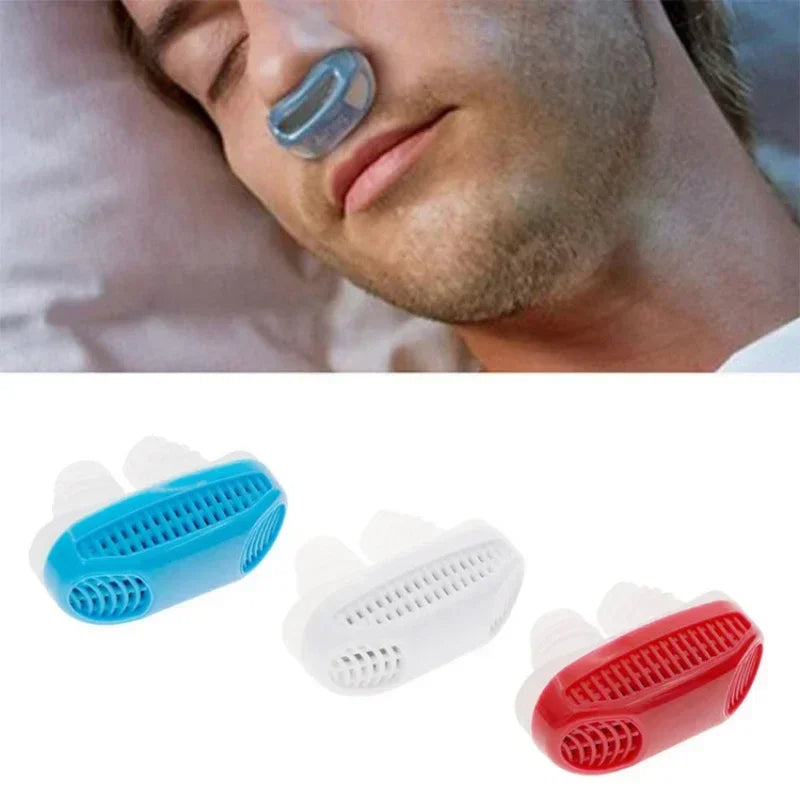 2-in-1 Anti Snore Device and Air Purifier Nose Clip