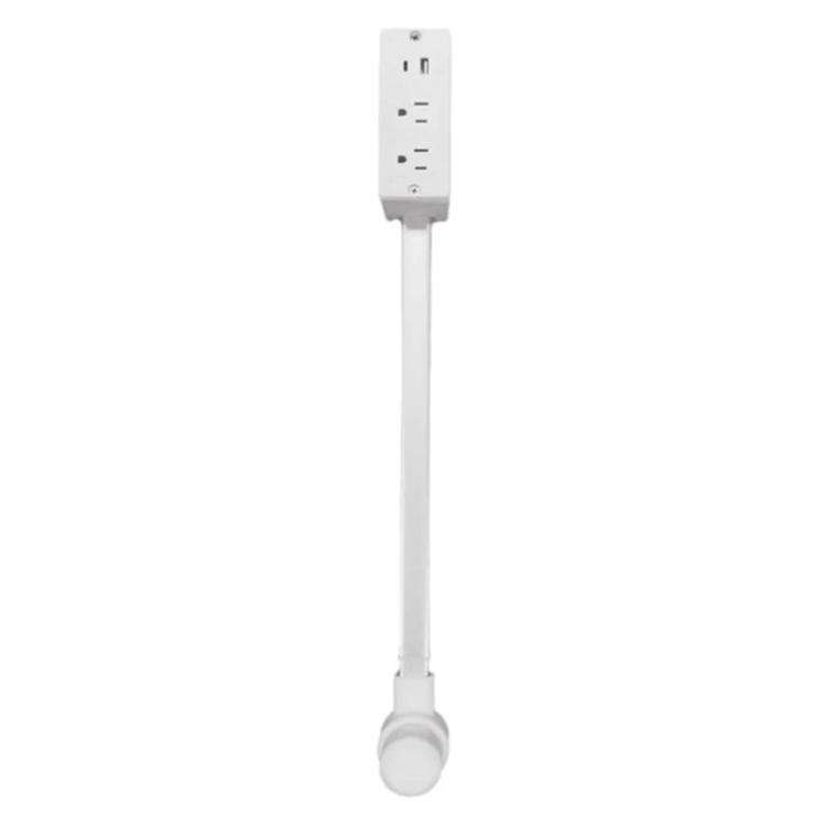 Retractable Power Cord Outlet with USB and Type-C Ports, 30 inches Reach
