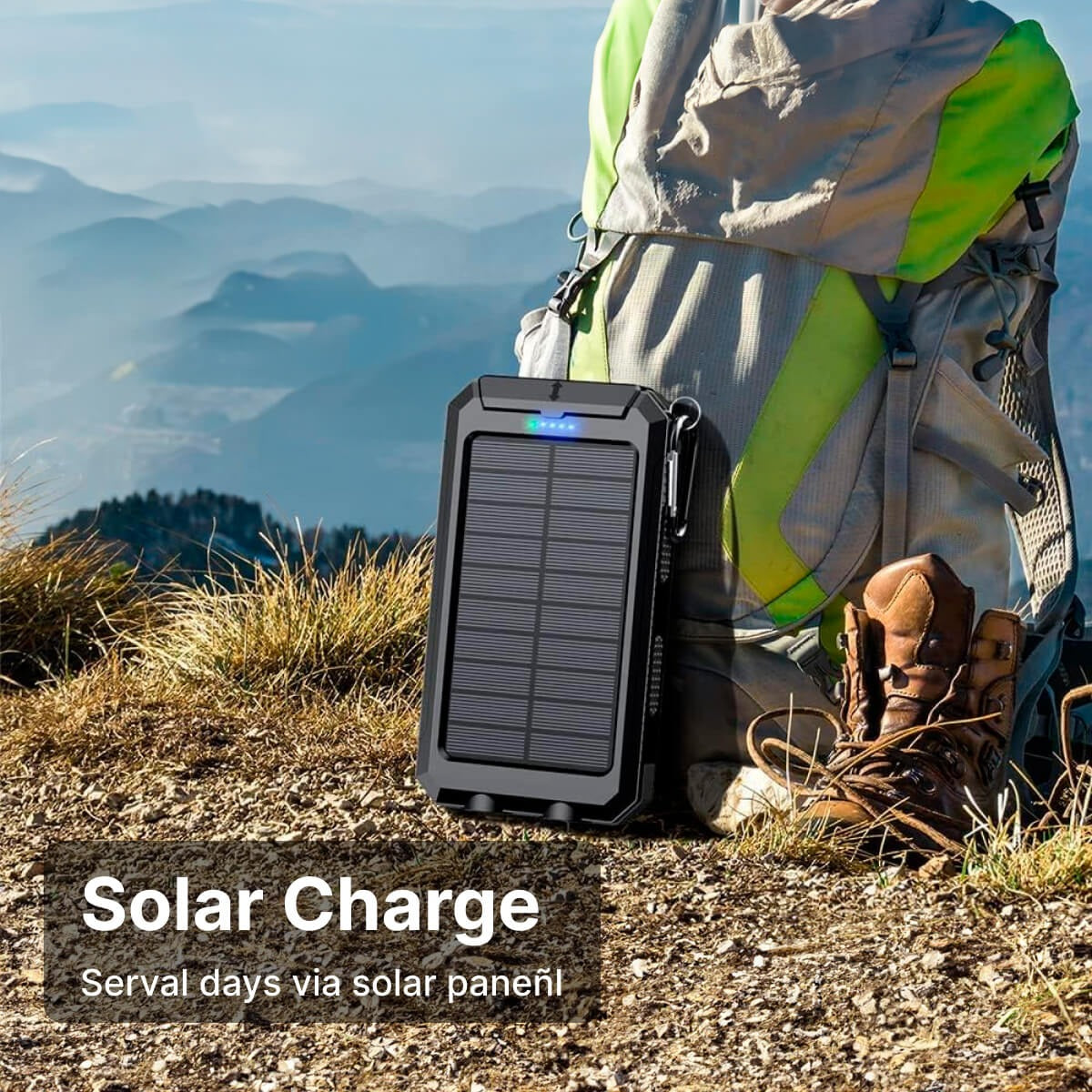 Solar Charger Waterproof Power Bank