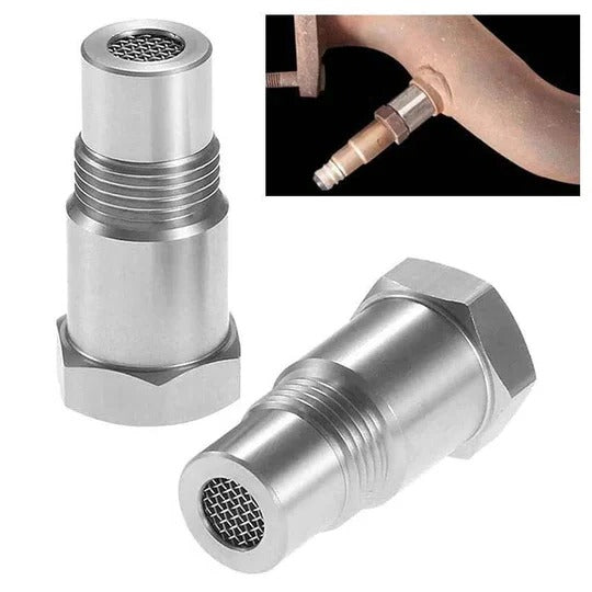 Threaded O2 Sensor Spacer Adapter for Modifying Post-Sensor Position