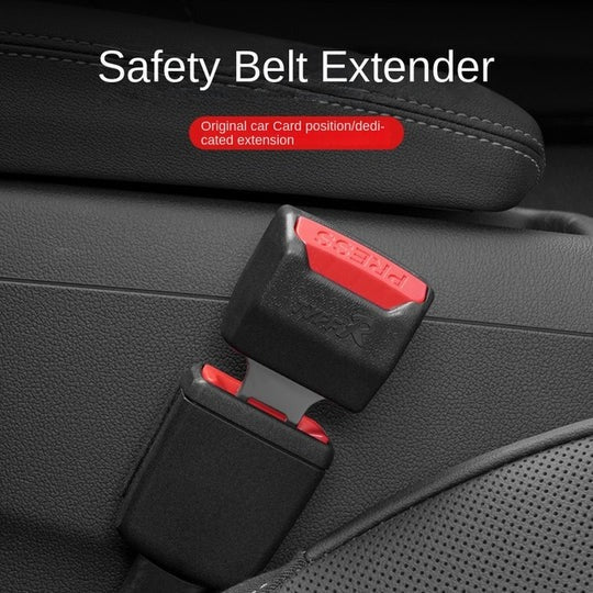 Two-Piece Seat Belt Clip Extender for Vehicle Use