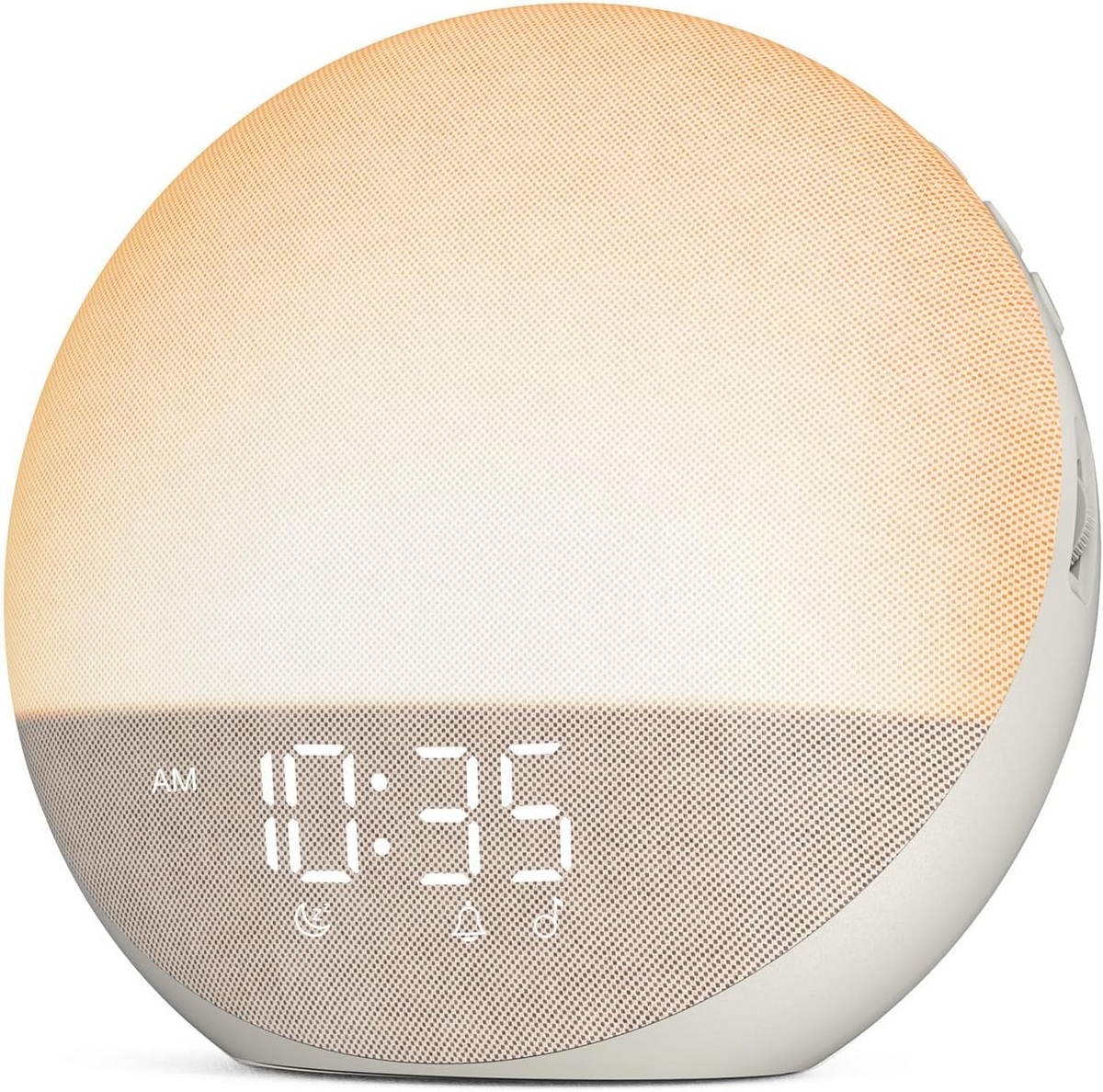 Sunrise Alarm Clock with Gradual Light Buildup and Sunset Dimming Mode