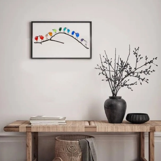 Sea Glass Birds Decor Coastal Love Notes
