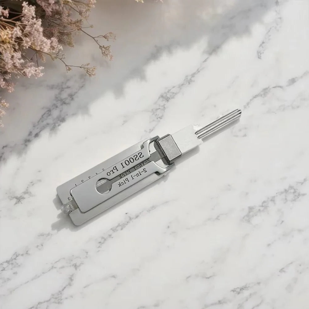 2-in-1 Key Decoder and Lock Pick Tool for Professional Use