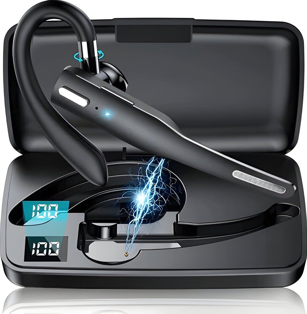 Wireless Dual-Mic Bluetooth Headset for Hands-Free Calling