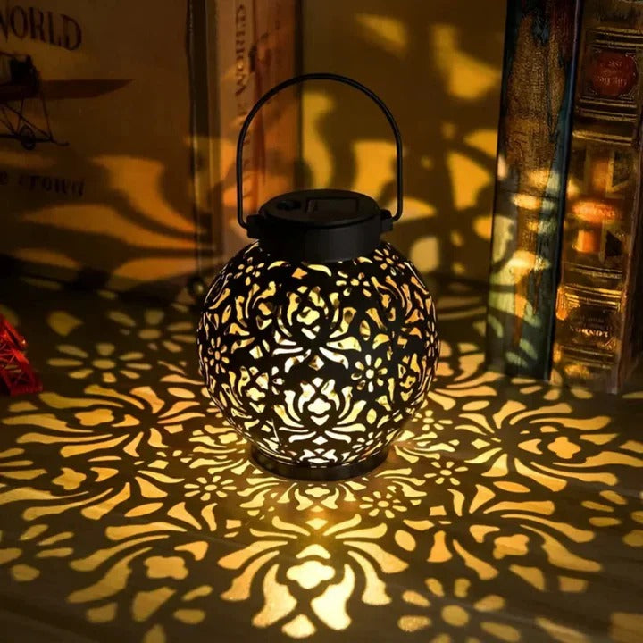 Weatherproof Solar-Powered LED Pendant Light for Outdoor Use