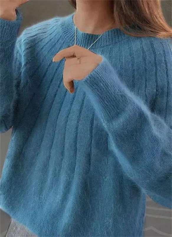 Soft Cashmere Knitted Sweater for Women - Warm and