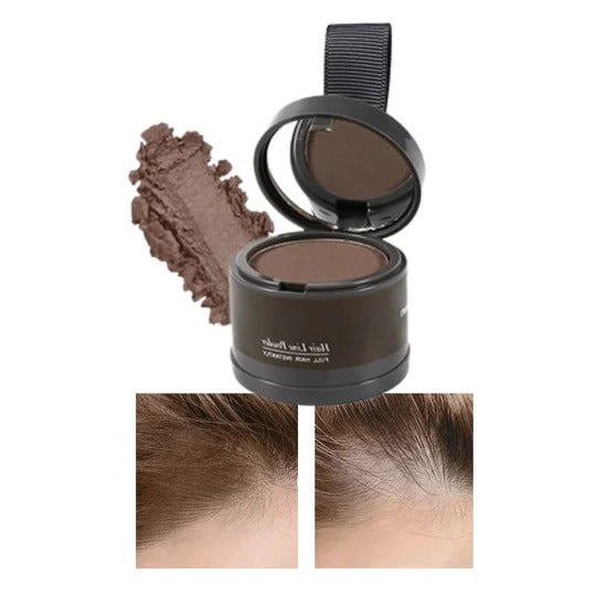 Water-Resistant Hairline Concealer Powder with Built-In Sponge Applicator
