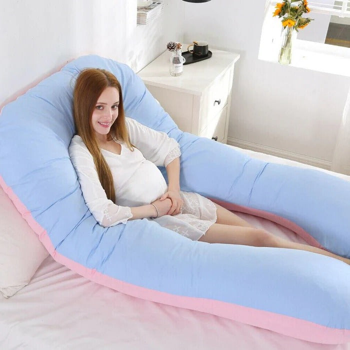 Sleeping Full Support Body Pillow - Ergonomic Design For Pregnancy, Shoulder & Back Pain
