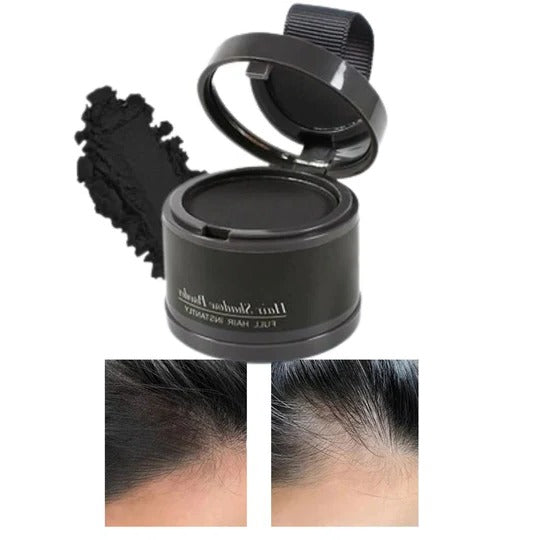 Water-Resistant Hairline Concealer Powder with Built-In Sponge Applicator