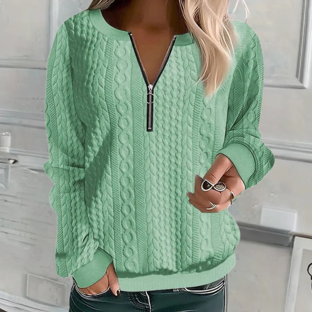 Soft and Casual Textured Sweater For Women