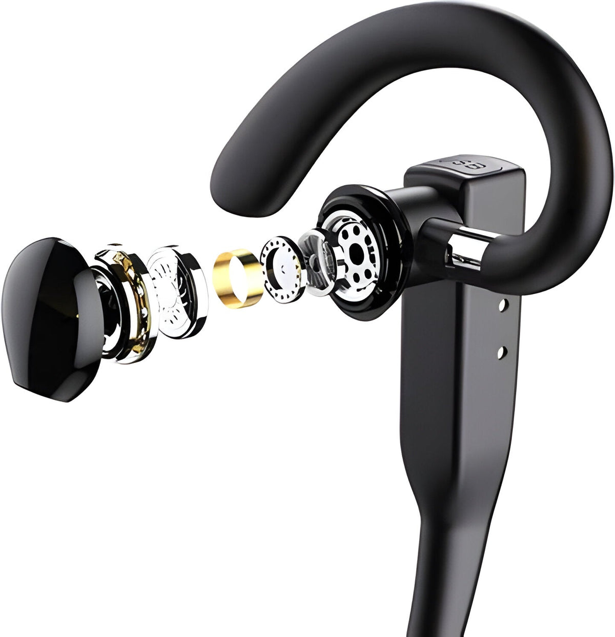 Wireless Dual-Mic Bluetooth Headset for Hands-Free Calling