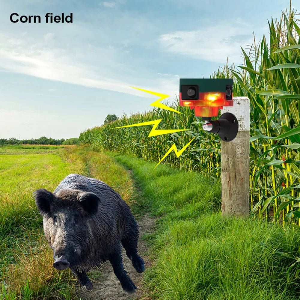 360 Degree Solar Repeller For Pigeon Bird Wild Boar Rabbit Deer
