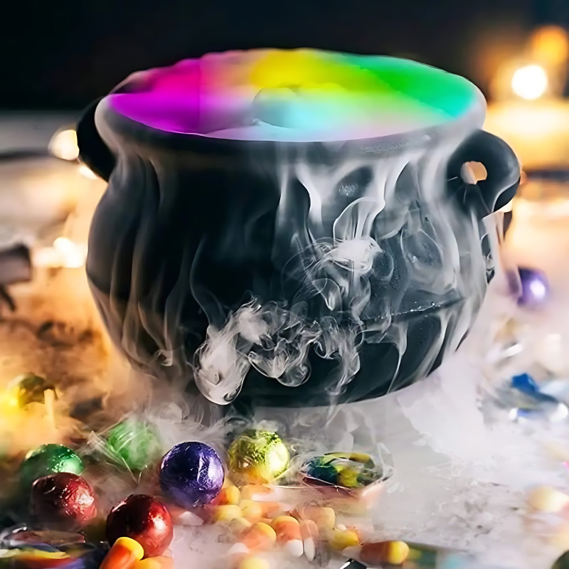 Ultrasonic Fog Machine with Multicolor LED Lights and 8-Hour Runtime