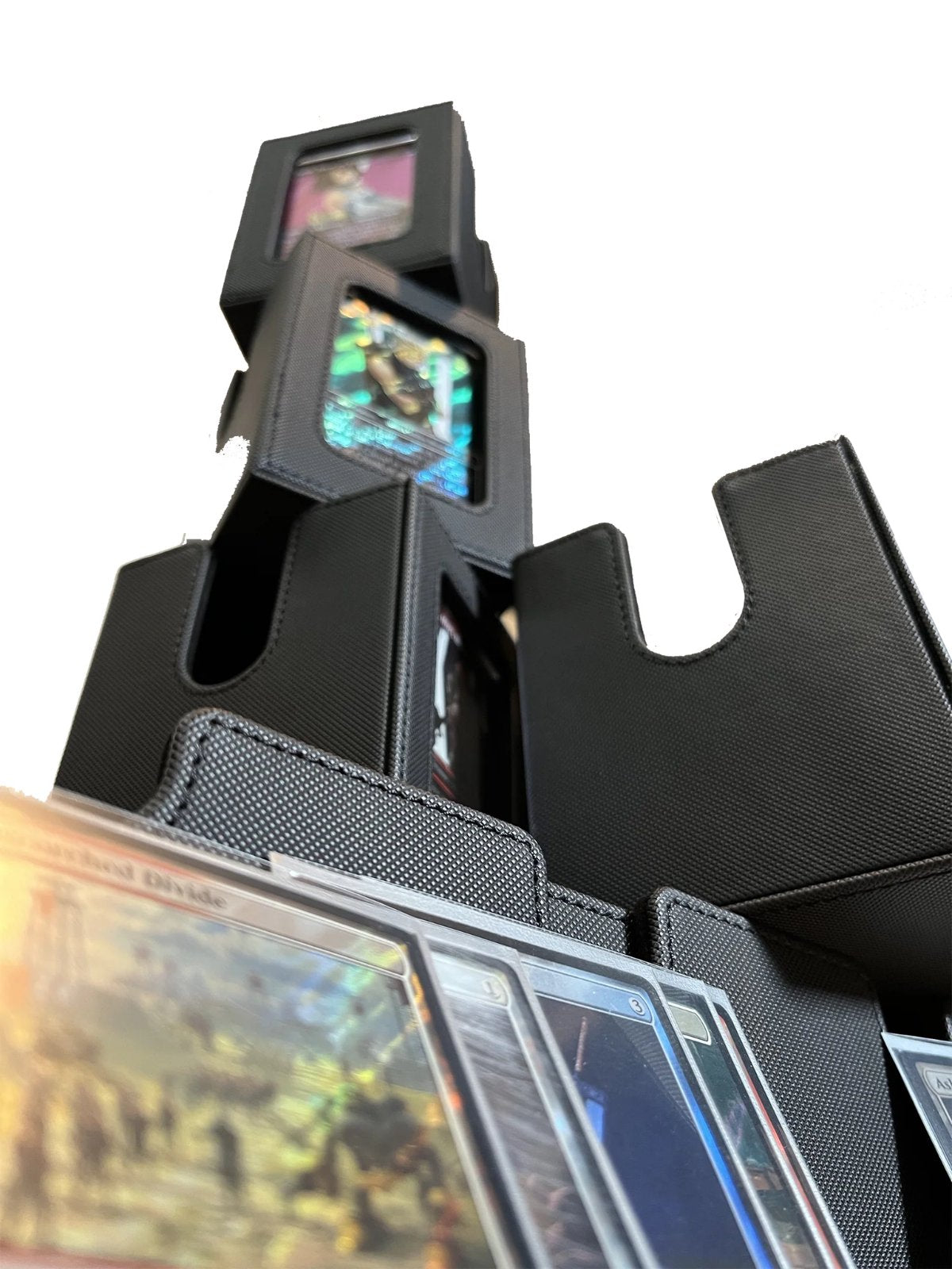 TopDeck Duelist Box Card Storage Case Holds 5 Deck Boxes Playmat Dice Trading Card Organizer