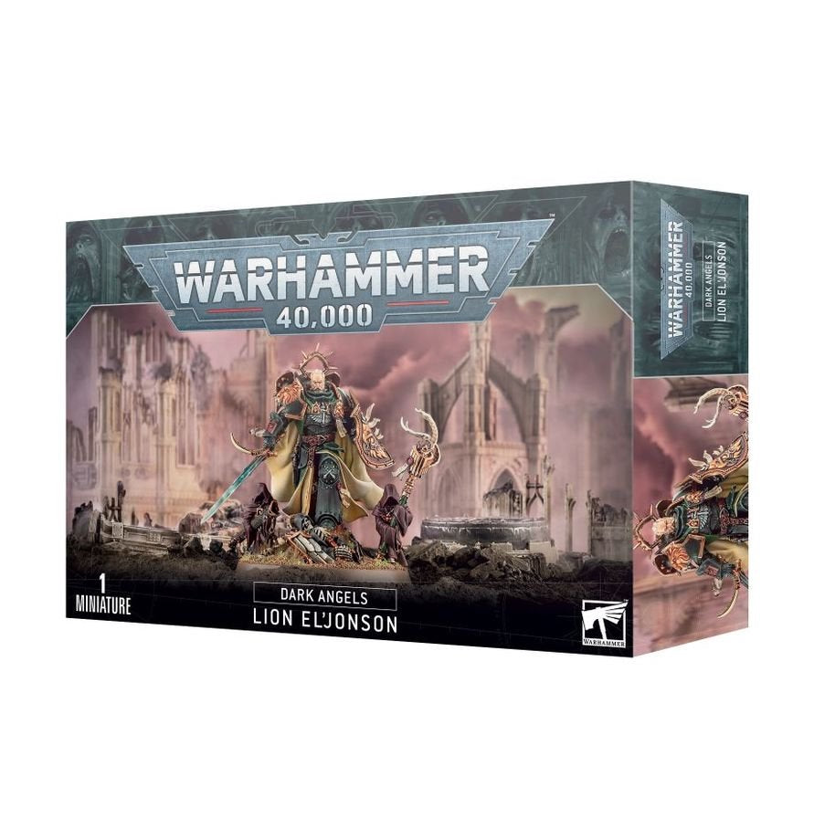 Warhammer 40K Dark Angels Lion El’Jonson Primarch Miniature Figure – Legendary Dark Angels Character Model for Warhammer 40,000 Collectors & Hobbyists