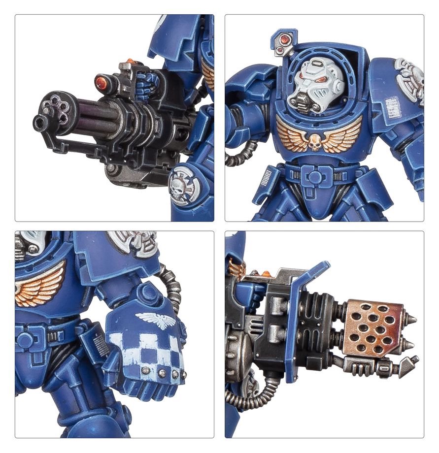Warhammer 40,000 Space Marines Terminator Squad – 5 Elite Tactical Dreadnought Miniatures Plastic Kit | Citadel Games Workshop Tabletop Wargame Figures
