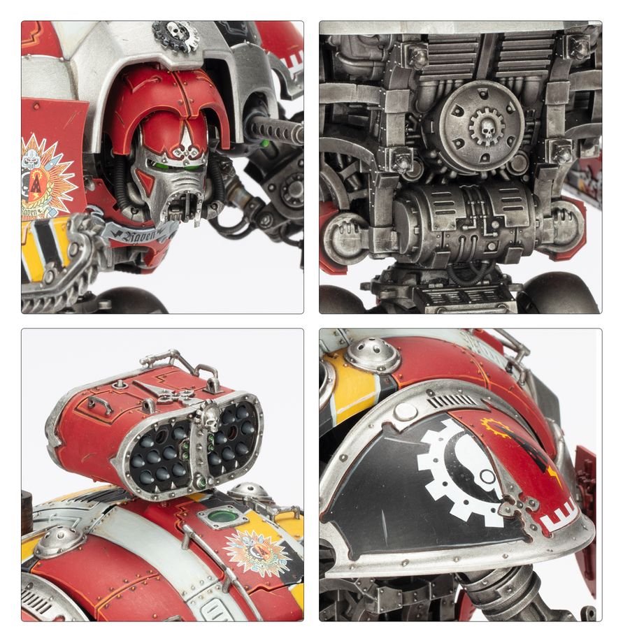 Warhammer 40K Imperial Knights Knight Questoris Model Kit – Multipart Plastic War Machine Figure with 6 Build Configurations for Warhammer 40,000 Armies