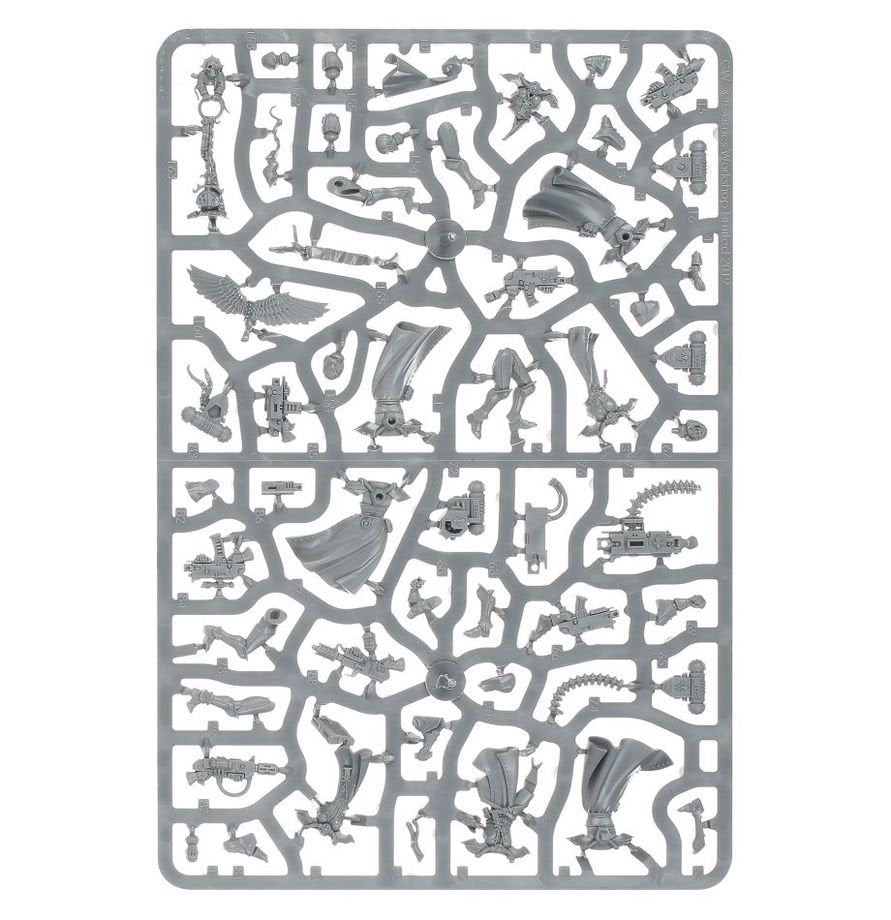 Warhammer 40K Adepta Sororitas Battle Sisters Squad Miniatures Set, Builds 10 Battle Sisters or Dominion Squad, Citadel Plastic Models with Custom Weapons & Transfer Sheet