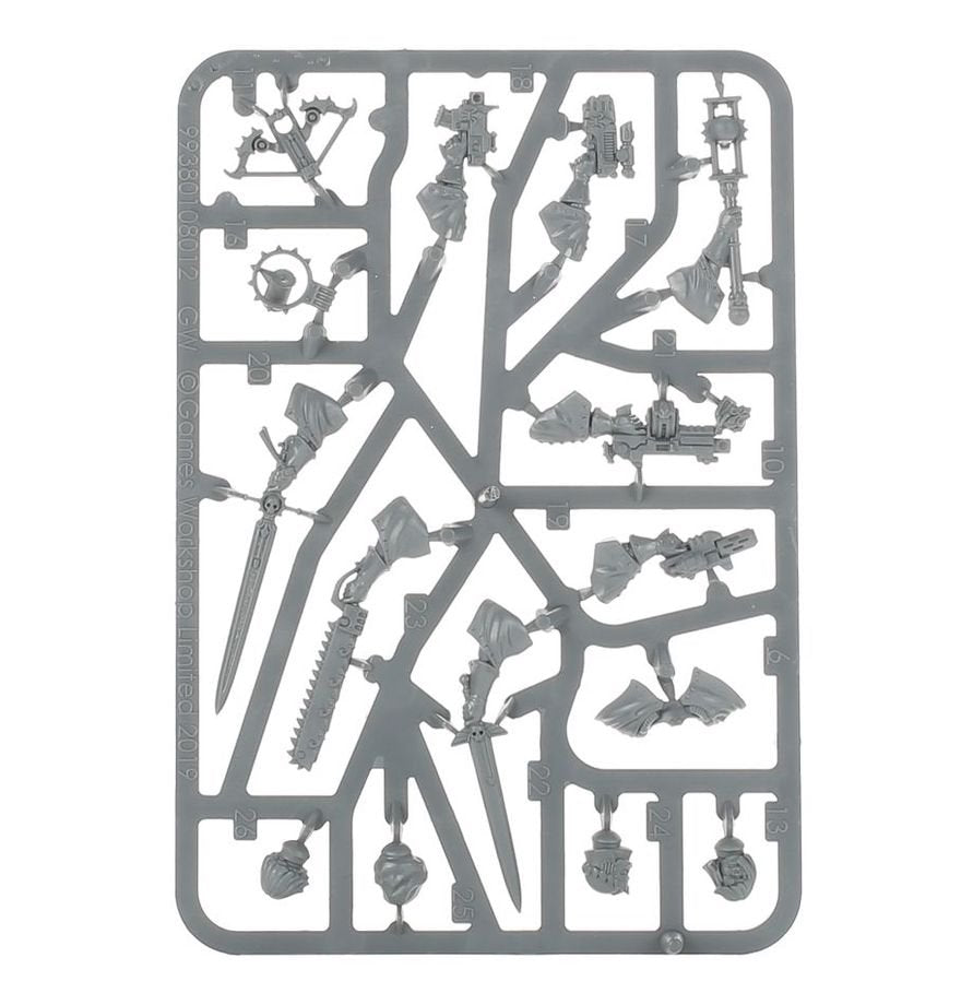 Warhammer 40K Combat Patrol Adepta Sororitas Army Set – 27 Multipart Plastic Miniatures, Sisters of Battle Warhammer 40,000 Starter & Expansion Box with Canoness and Celestian Sacresants