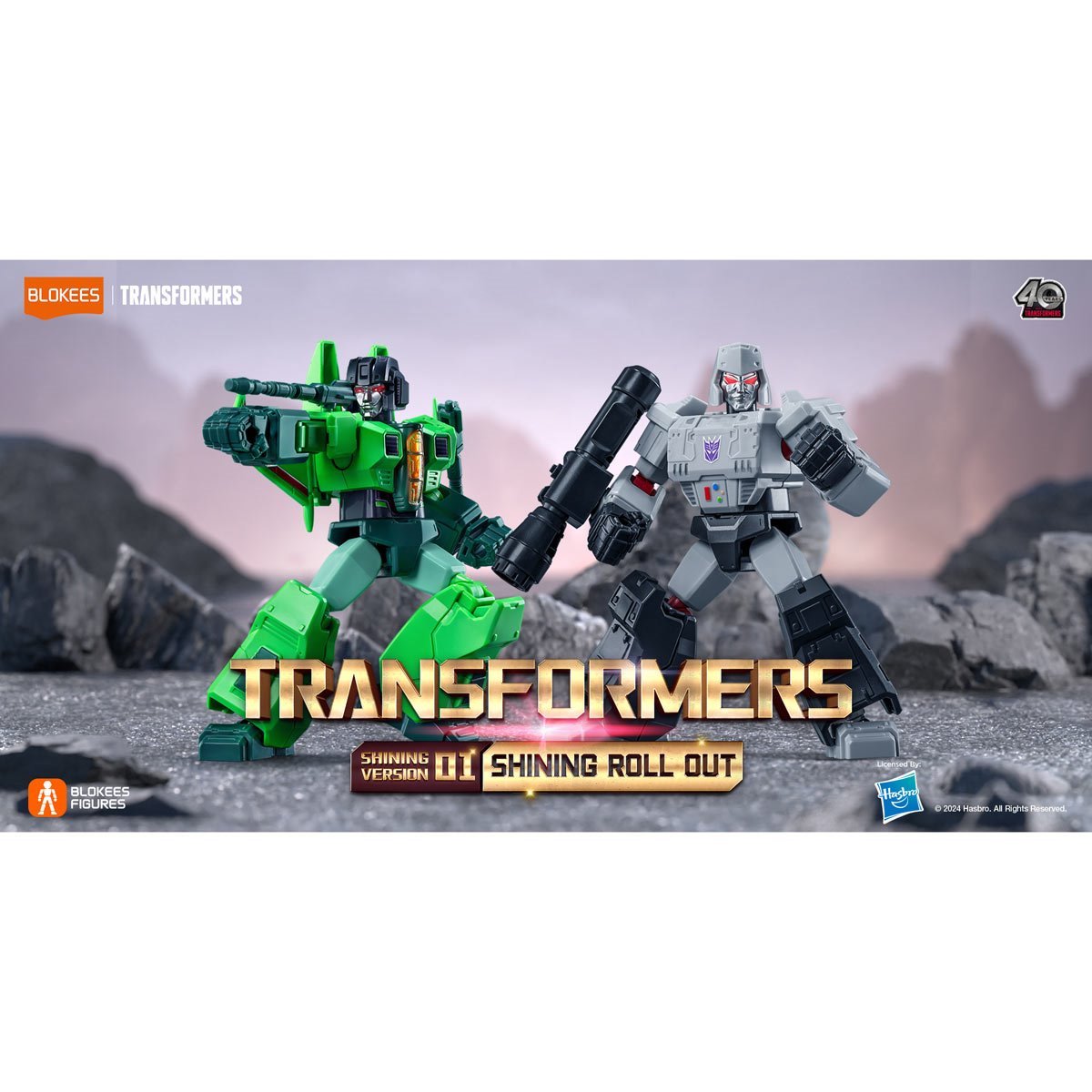 Transformers Shining Version 1 Shining Roll Out Blokees Mini Model Kit
