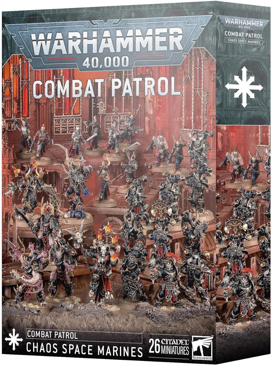 Warhammer 40,000 Combat Patrol Chaos Space Marines - 26 Citadel Miniatures