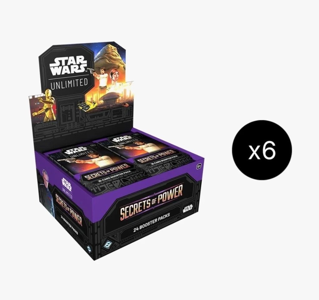 Star Wars Unlimited Secrets of Power Booster Box Case of 6 Trading Cards