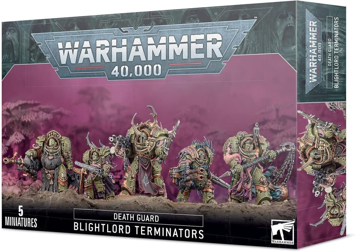 Warhammer 40,000 Death Guard Blightlord Terminators - 5 Miniatures