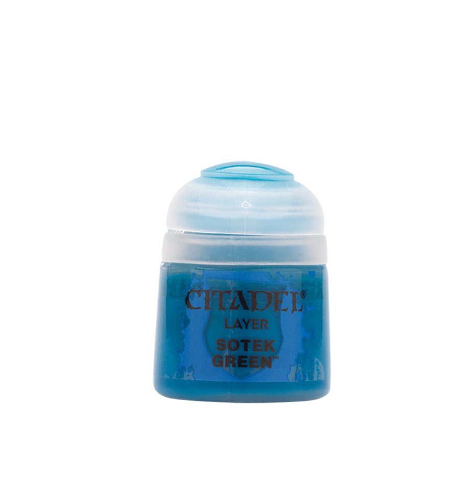 Warhammer Citadel Base Sotek Green Paint Bottle 12ml