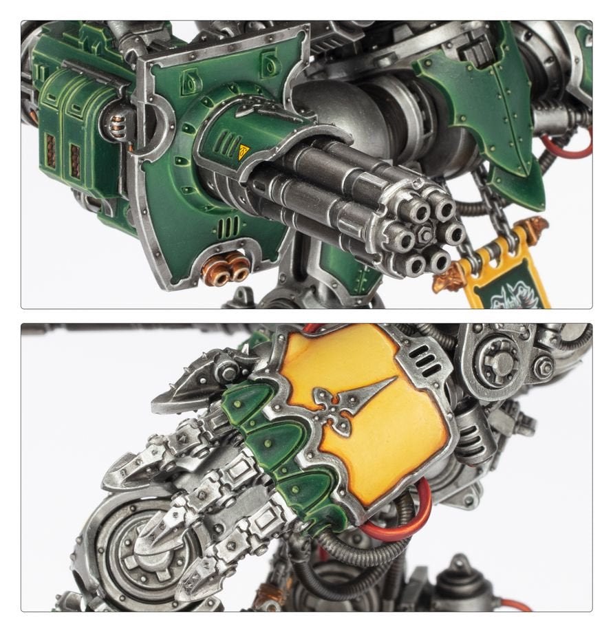Warhammer 40K Imperial Knights Knight Questoris Model Kit – Multipart Plastic War Machine Figure with 6 Build Configurations for Warhammer 40,000 Armies