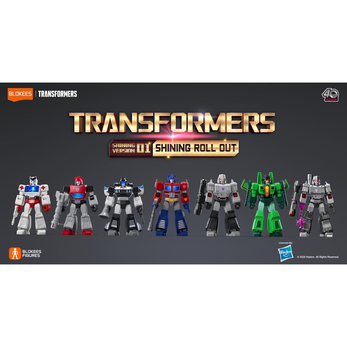 Transformers Shining Version 1 Shining Roll Out Blokees Mini Model Kit