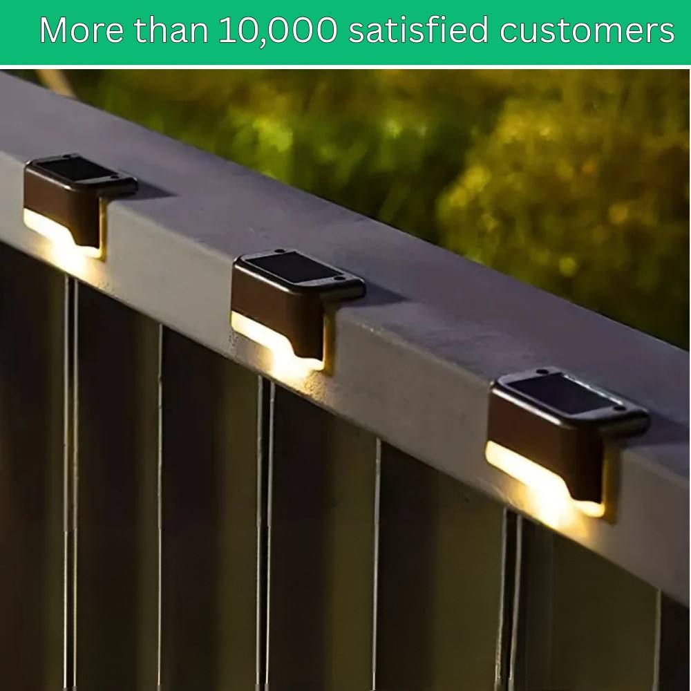 Solar Pathway Light with Automatic Dusk Sensor and Weather Resistant Housing