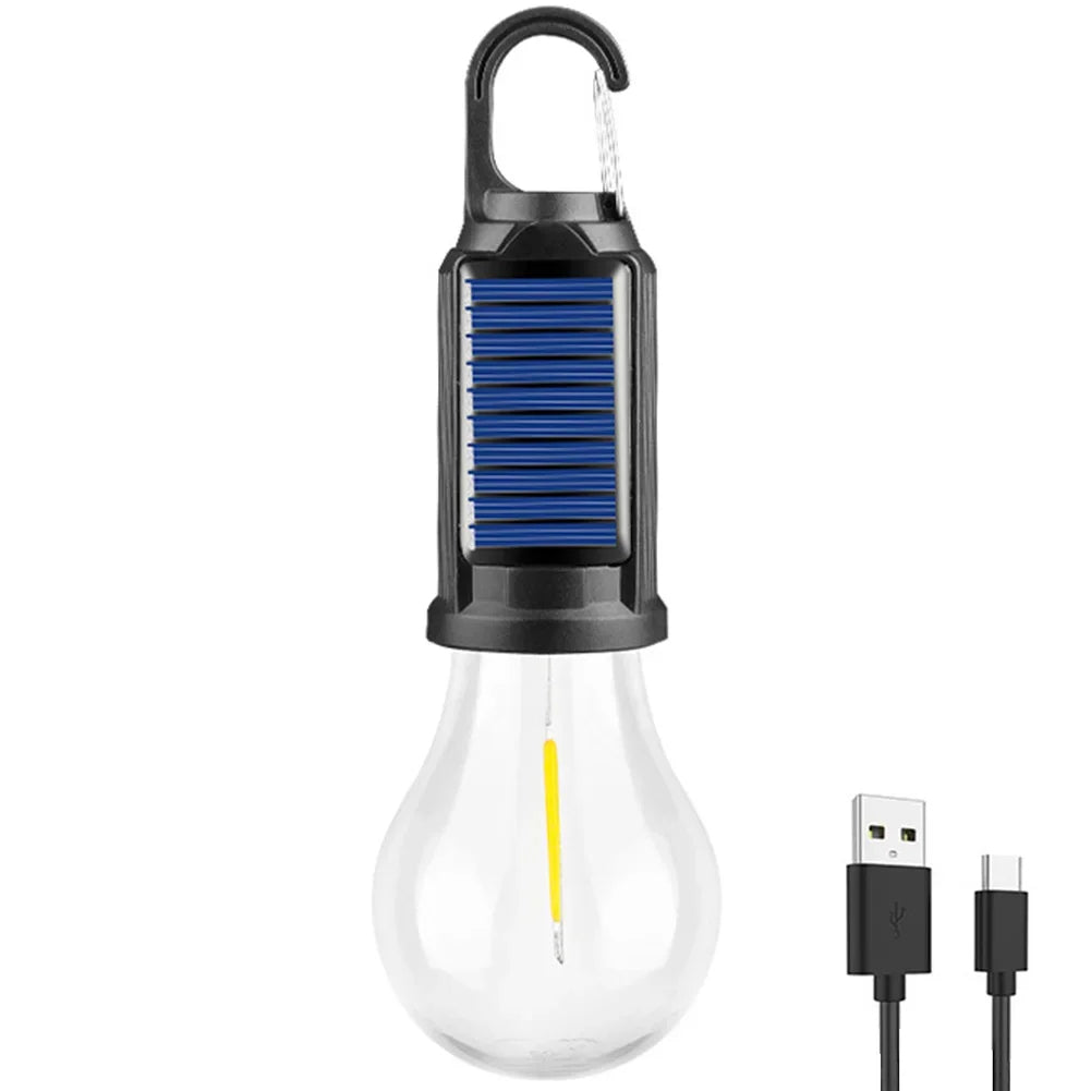 Solar Rechargeable Hooked Camping Light