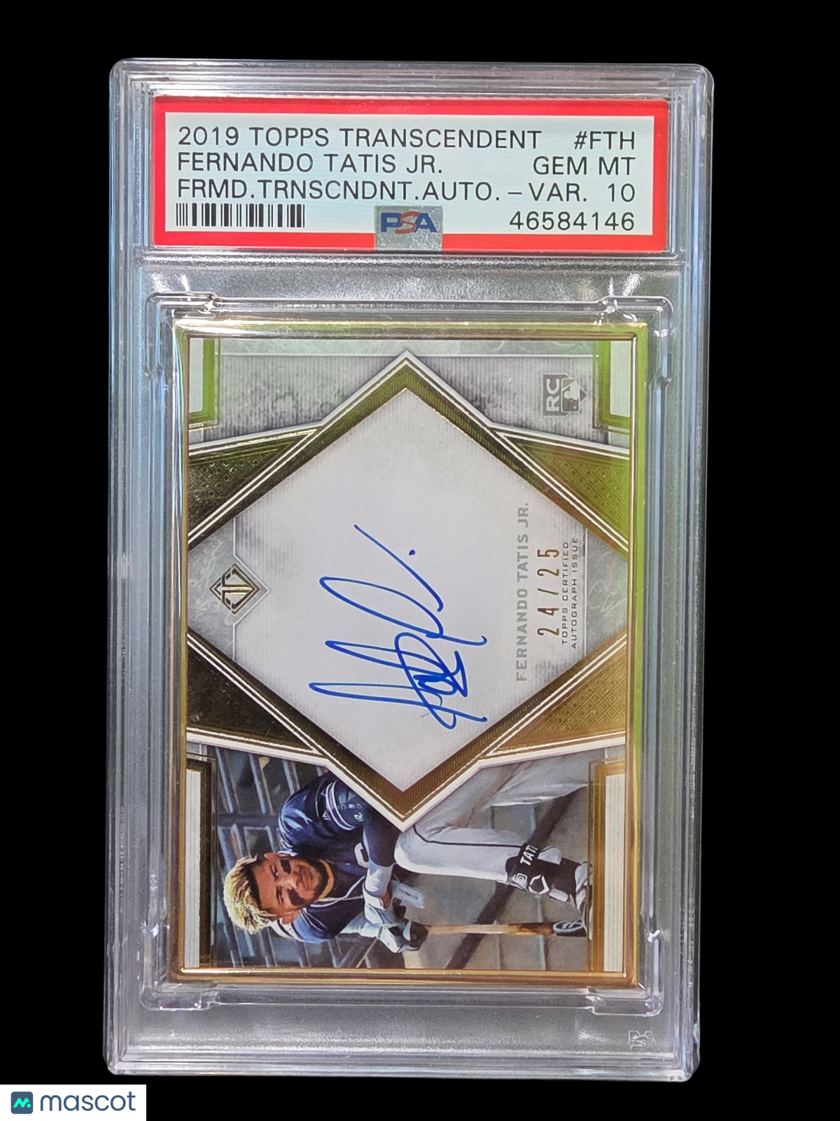 2019 Topps Transcendent Framed Auto Fernando Tatis JR. Auto Var. PSA 10