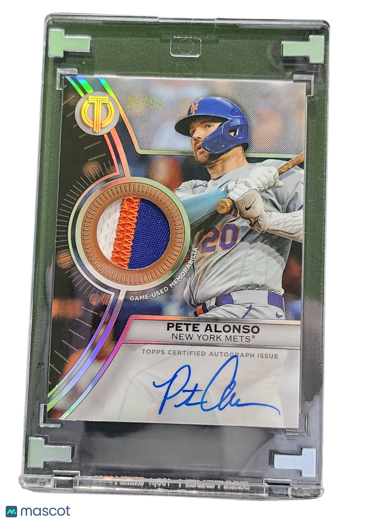 2025 Topps Tribute Tribute to Threads Pete Alonso #TTTA-PETE Auto Relic Game