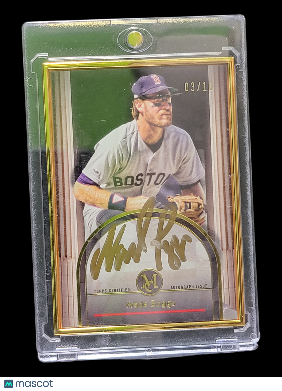 2024 Topps Museum Collection Wade Boggs #FMA-WB Museum Framed Autographed Card