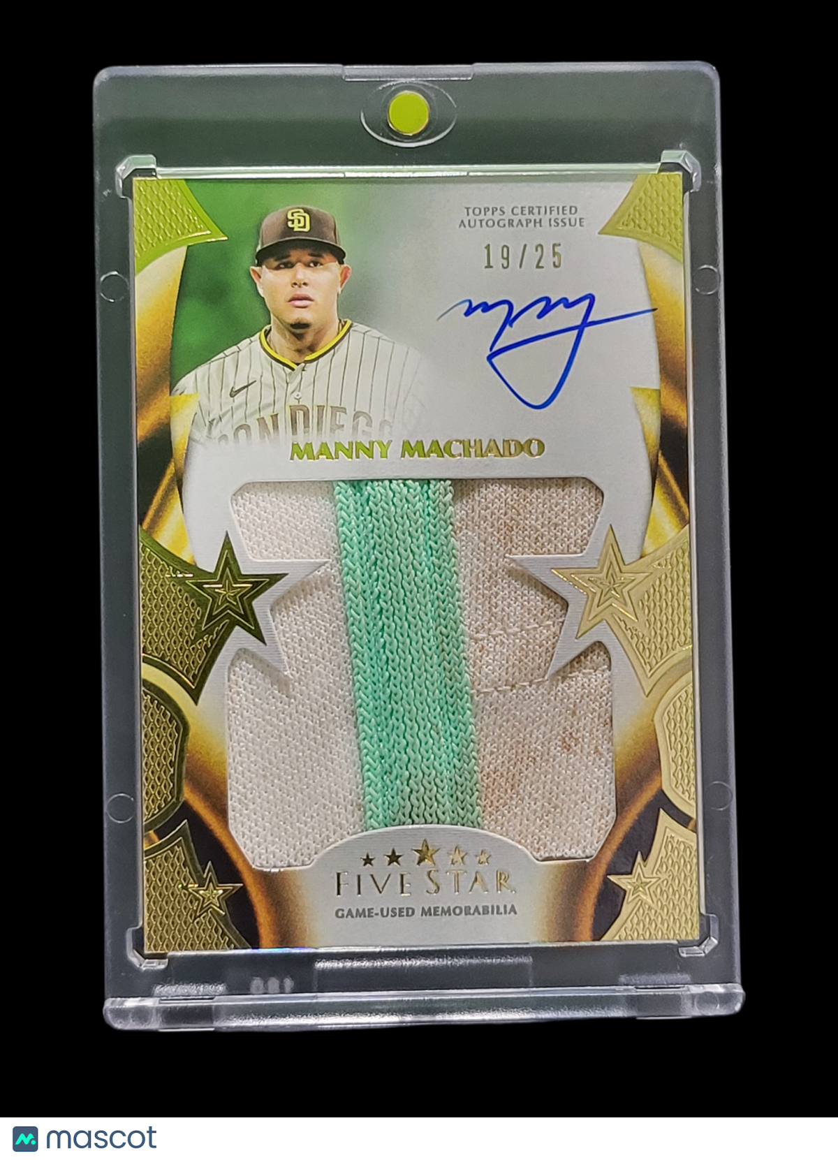 2023 Topps Manny Machado #FSJP-MMA Auto Jumbo Patch Relic Card 19/25 Game-Used