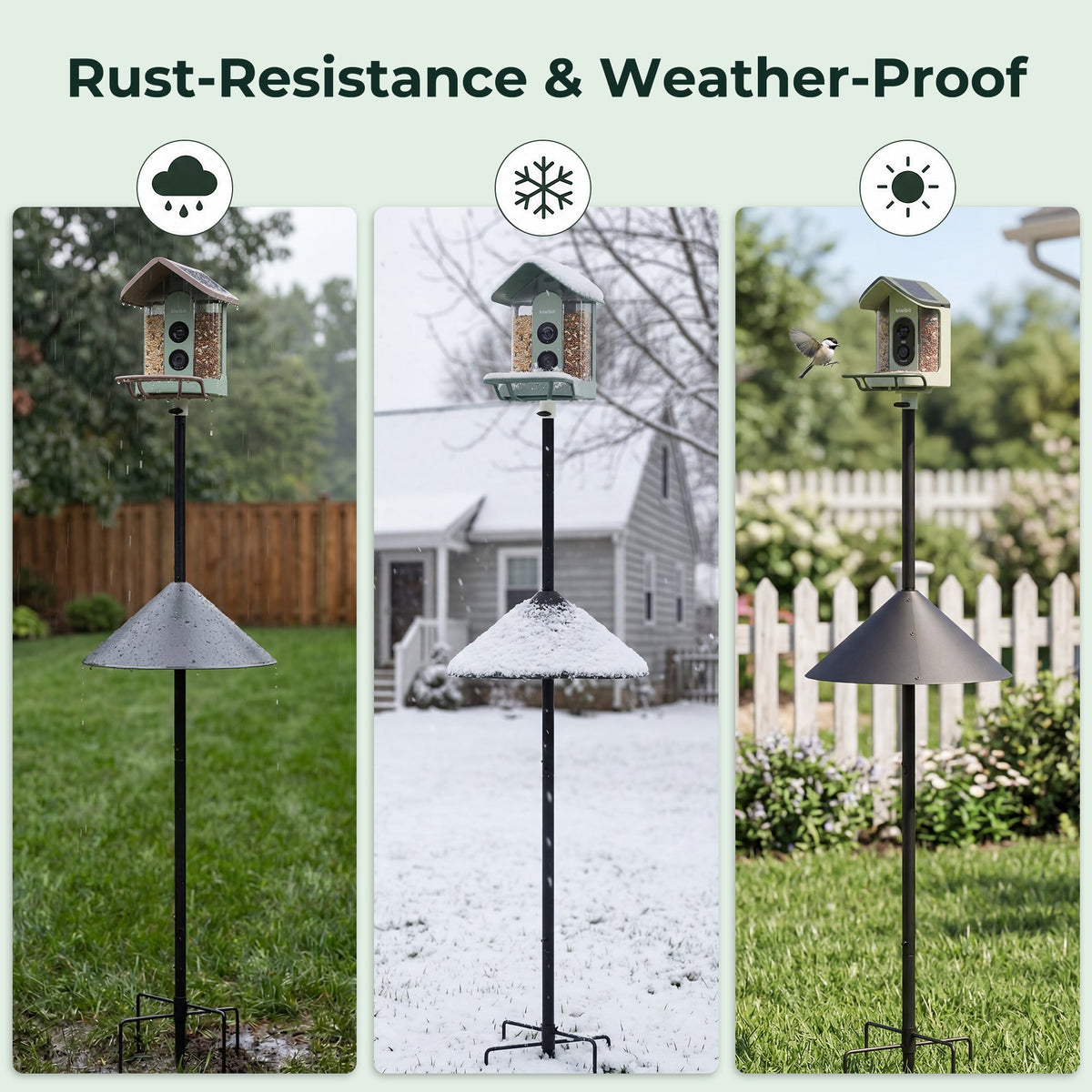 75 Smart Bird Feeder Squirrel-Proof Pole Kit
