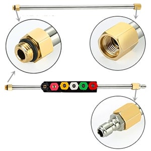 4000 PSI Telescoping High Pressure Washer Wand Set for Gutter, Roof, and Wall Cleaning