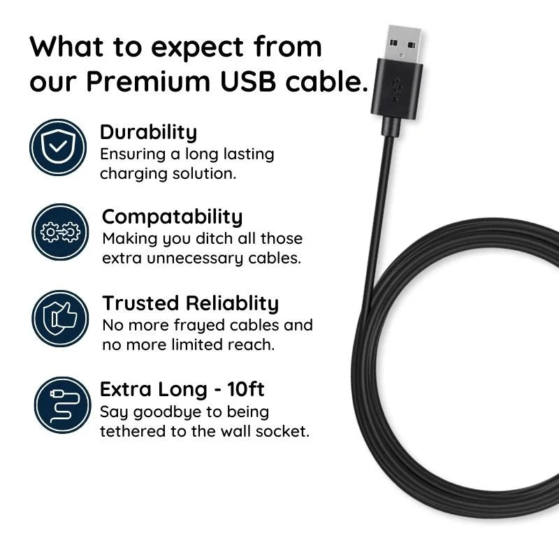 10ft Micro USB Cable