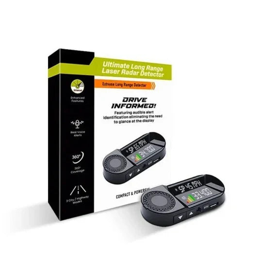 Radar Detector with Real-Time Laser Warning and Collision Alert