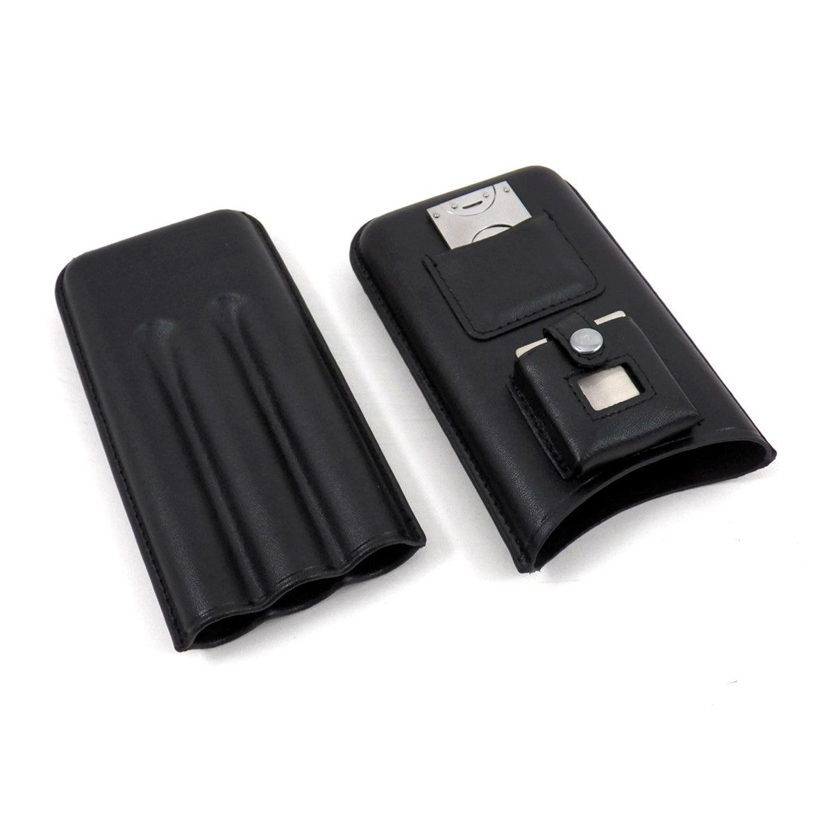 3 Cigar Holder with Cutter and Lighter