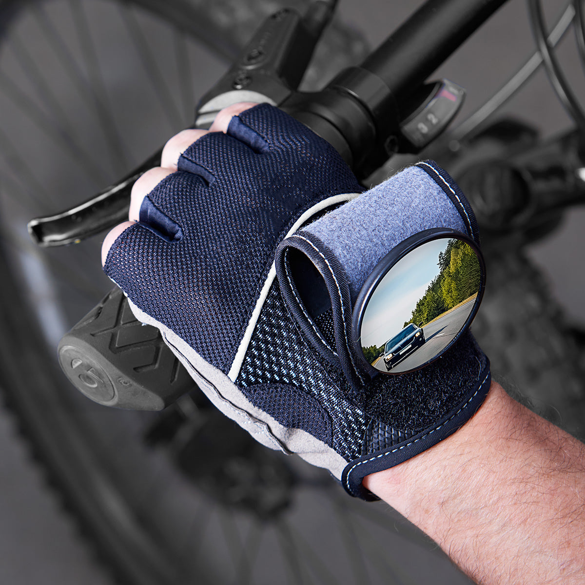 Rearview Mirror Cycling Gloves