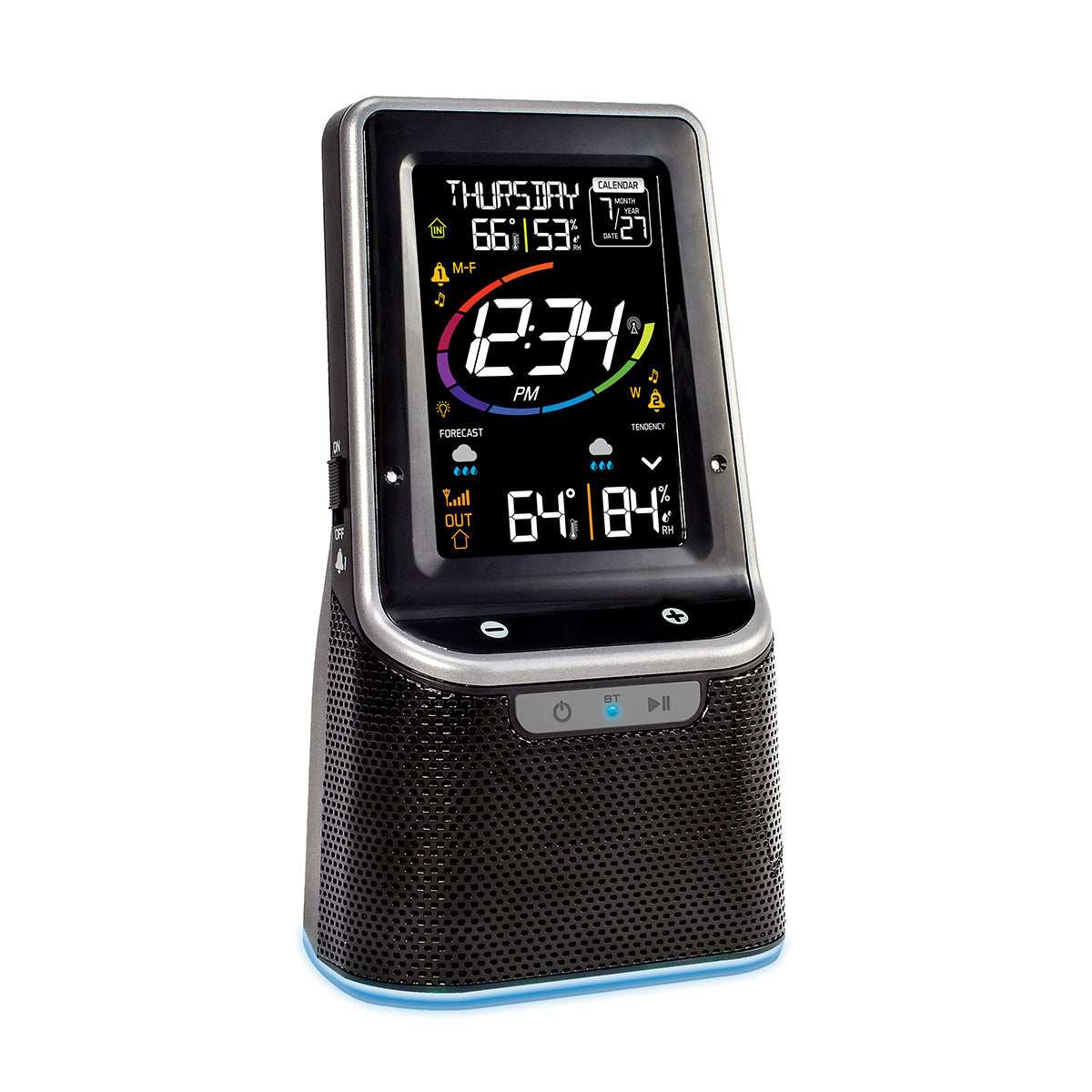 Wireless Color Weather Station with Bluetooth Speaker