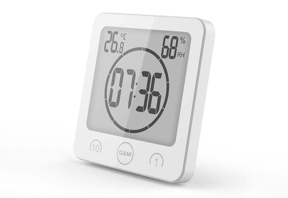Waterproof Shower Clock with Timer